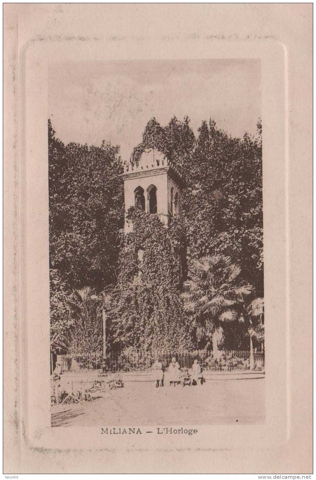 CPA MILIANA L'HORLOGE