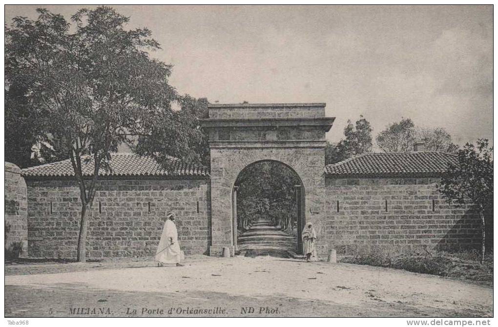 CPA MILIANA LA PORTE D'ORLEANSVILLE