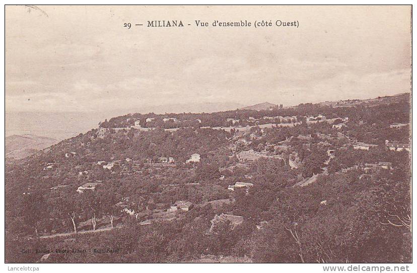 MILIANA / VUE D'ENSEMBLE (COTE OUEST)