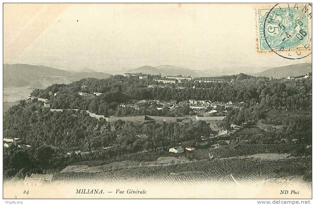 ALGERIE.MILIANA.VUE GENERALE