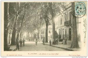 ALGERIE.MILIANA.LA MAIRIE ET RUE SAINT PAUL