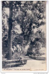 MILIANA - UN COIN DU JARDIN PUBLIC