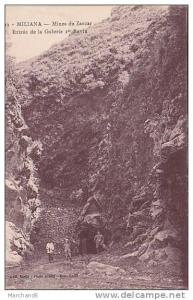 ALGERIE.MILIANA.MINES DU ZACCAR ENTREE DE LA GALERIE 1er RAVIN ..VOIE FERREE CHEMIN DE FER
