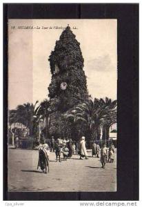 ALGERIE Miliana Tour de l'Horloge, animée, ed LL 32, 1921