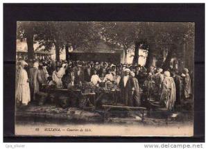 ALGERIE Miliana Marché, Courrier de Midi, bien animée, ed LL 16, 192?