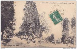 Miliana.- (Algérie) Pierre Noire et routes d´Alger et d´Affreville   -  (belle animation)