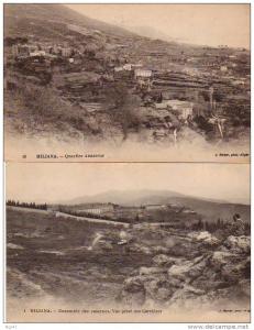 2 cpa    (    Algérie   )       MILIANA      Vue Panoramique