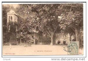 Algérie, cpa Miliana, Place Carnot, café Lyonnais