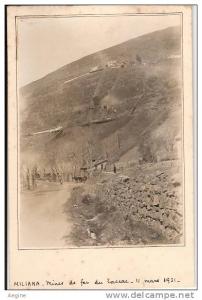 ALGERIE- ref no 652- carte photo -miliana -  mines de fer  du zaccar -11 mars 1931- theme mines  - bon etat