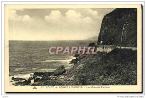 CPA Route de Bougie a Djidjelli Les grandes falaises