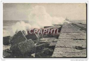 CPA Djidjelli La jetee par gros temps