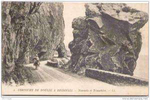 Algérie - Corniche de Bougie à Djidjelli - Tunnels et Tranchées