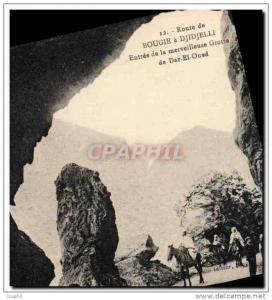 CPA Grotte Grottes bougie a Djidjelli Entree de la merveilleuse grotte de Dar El Oued