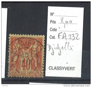 France  Type Sage  oblitéré Djidjelli  Algérie