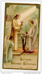 IMAGE PIEUSE COMMUNION - ALGERIE DJIDJELLI 1937