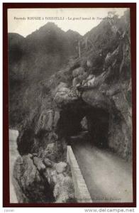 Cpa  Algérie  route de Bougie à Djidjelli le grand tunnel de Dar el Oued    RAM6