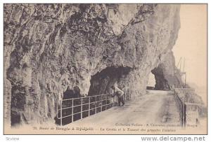 La Grotte Et Le Tunnel Des Grandes Falaises, Route De Bougie A Djidjelli, France, 1900-1910s