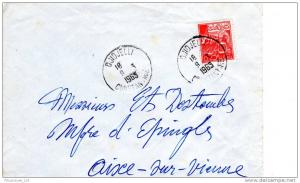 ALGERIE - PLI  - CAD DJIDJELLI CONSTANTINE 09/03/1965