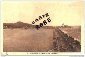 algérie - djidjelli jetée et vue d'ensemble