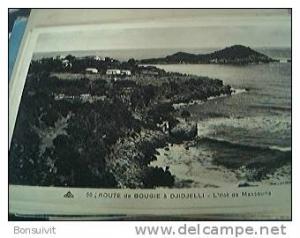 postcard unused algeria bougie route de a djidjelli