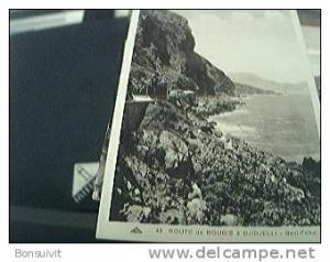 postcard unused algeria bougie route de a djidjelli