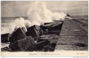 ALGERIE / ALGERIEN   Djidjelli La jetée par gros temps