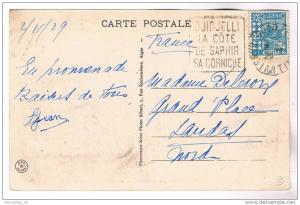 ALGERIE 25C CP DGAUIN DJIDJELLI LA COTE DE SAPHIR 1929 PEU COMMUN