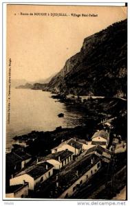 Route de Bougie à Djidjelli. Village Beni-Felkaï