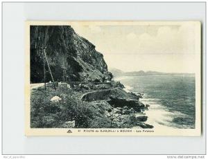 383 ) Route de DJIDJELLI à BOUGIE. Les Falaises   . (2 Scans) .Année 19** . Édit./Phot CAP  .Exp/Dest