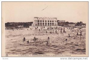 People Swimming, Etablissement Balneaire Et Perspective Sur l'Hopital, Djidjelli, Algeria, Africa, 1910-1920s