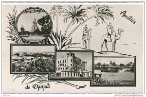 Djidjelli  Amitiés  Multi Vues 4 vues  Noir et Blanc ecrite 1958 Eglise No 20/6 Mehariste Touareg