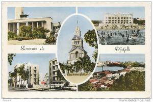 Djidjelli  Souvenir Multi Vues 5 vues Coul  No 17-4  ecrite 1961 Eglise