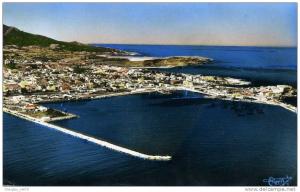 CPSM PETIT FORMAT DENTELE DJIDJELLI CONSTANTINE VUE AERIENNE VOIR SCANER