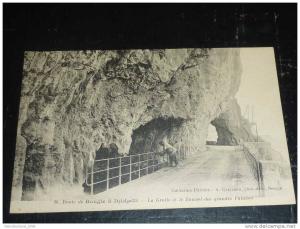 ROUTE DE BOUGIE A DJIDJELLI - LA GROTTE ET LE TUNNEL DES GRANDES FALAISES - AFRIQUE ALGERIE