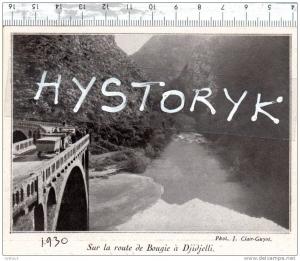 ROUTE DE BOUGIE A DJIDJELLI 1930  photo ancienne issu d´ un magazine de cette année là