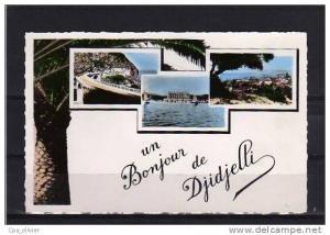 ALGERIE Djidjelli Multivue, Bonjour, Plage, Vue Générale, ed CAP 81, CPSM 9x14, 195?