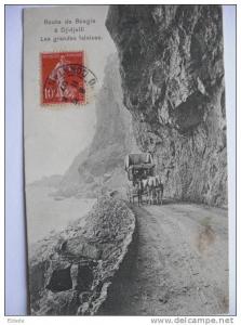Route de Bougie a Djidjelli  les grandes falaises Diligence