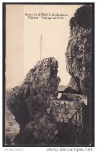 ALGERIE - Route de Bougie Djidjelli - Falaises - Passage du pont