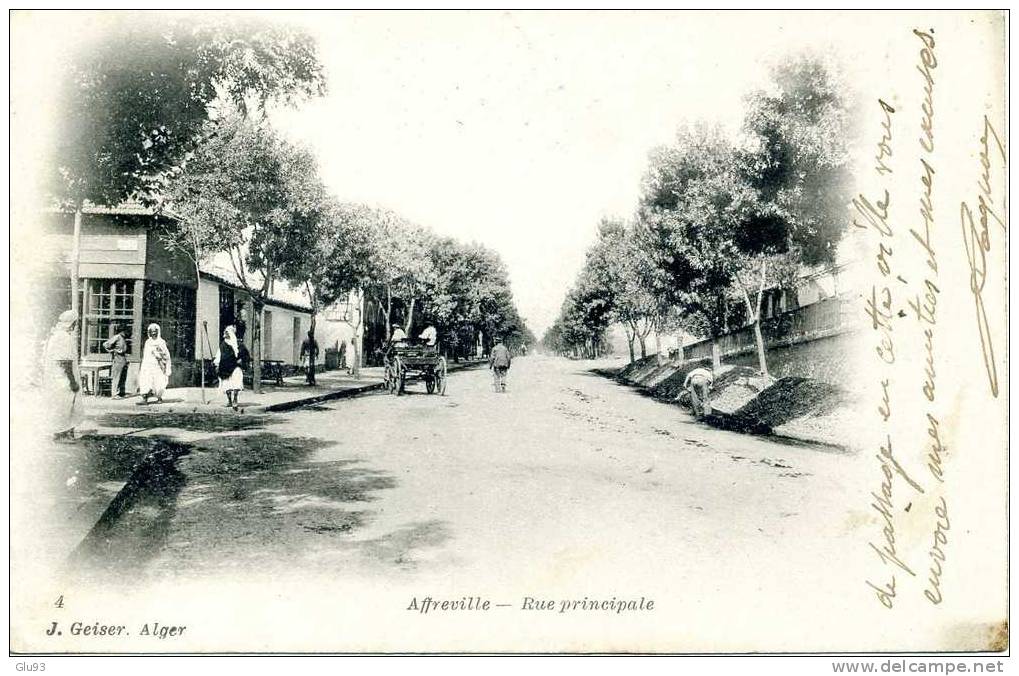 CPA - Affreville (Algérie) - Rue principale - Khemis Miliana