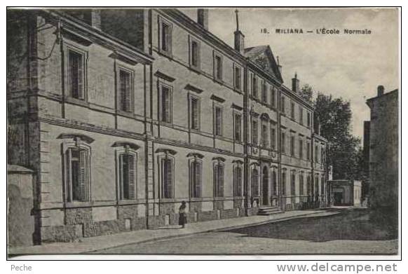 N°7408 -cpa Miliana -l'école Normale-