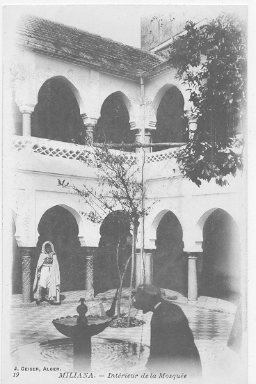 ALGERIE )) MILIANA - intérieur de la Mosquée 19