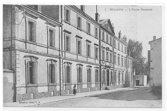 ALGERIE )) MILIANA ) Ecole normale Coll PS