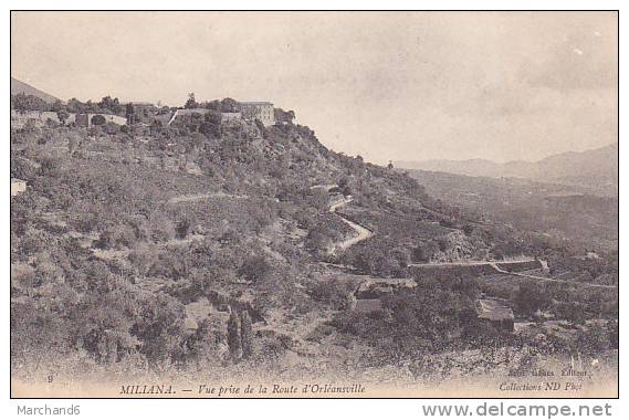 ALGERIE.MILIANA.VUE PRISEDE LA ROUTE D ORLEANSVILLE