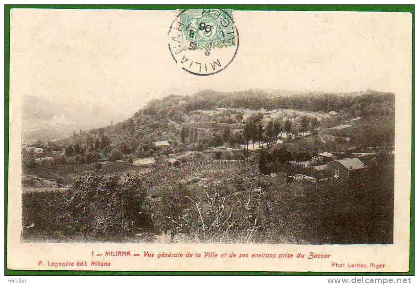 AFRIQUE. ALGERIE. MILIANA. Vue Générale.
