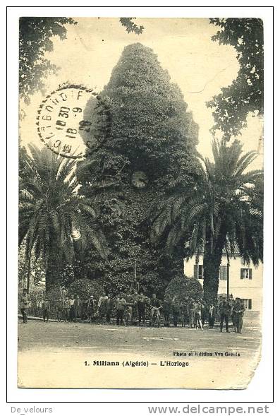 Algérie. Miliana. L'Horloge. 1928