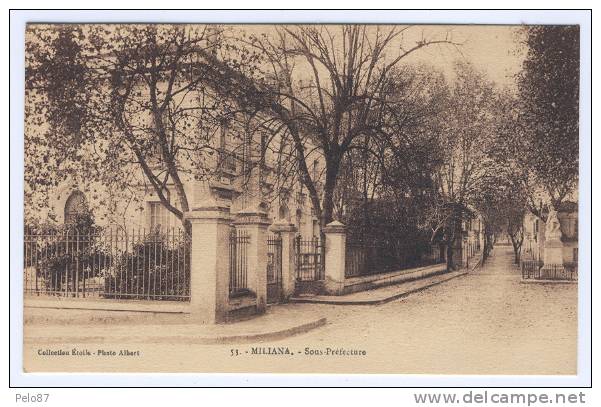 CPA    Miliana Sous-Préfecture   B282