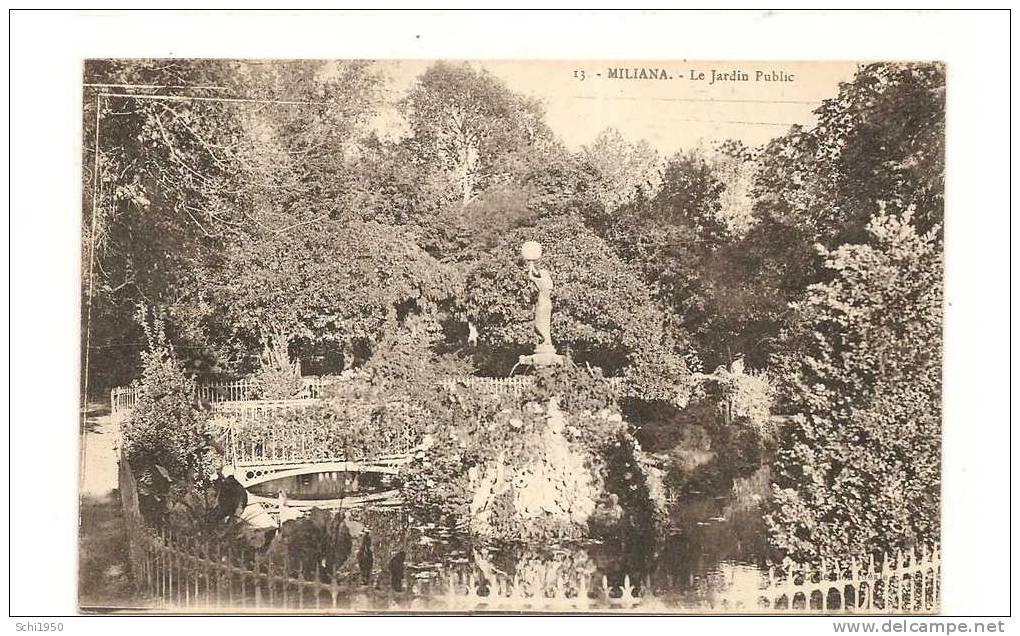 PM -  Algérie -  Miliana - le jardin public