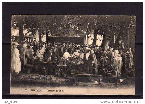ALGERIE Miliana Marché, Courrier de Midi, bien animée, ed LL 16, 192?