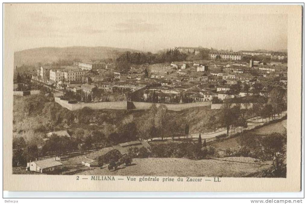 ALGERIE MILIANA Vue générale prise du Zaccar LL