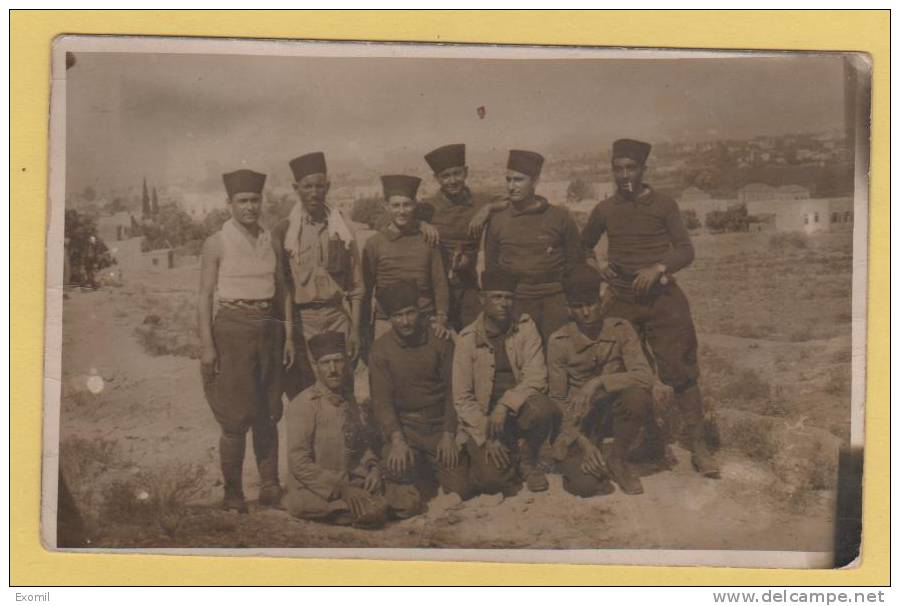 ALGERIE MILIANA 9 ème régiment  de tirailleurs algeriens ? CARTE PHOTO VOIR LES AUTRES CP EN VENTE